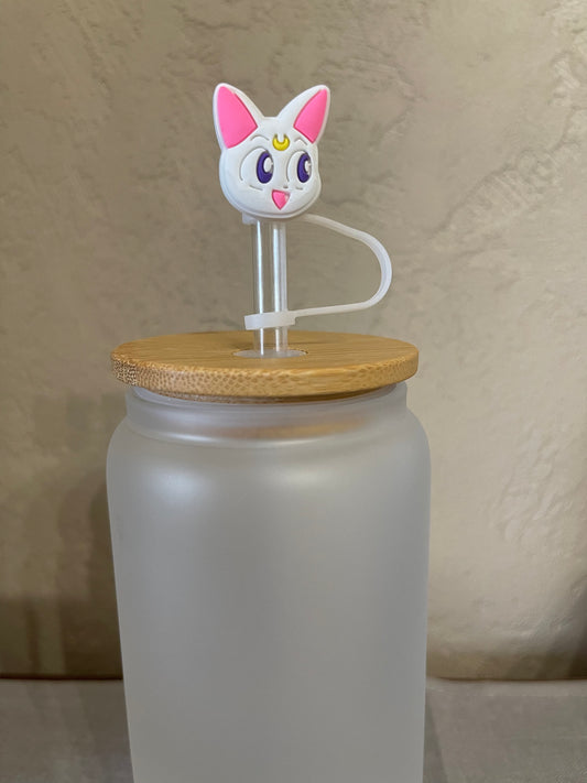 White Cat Straw Topper