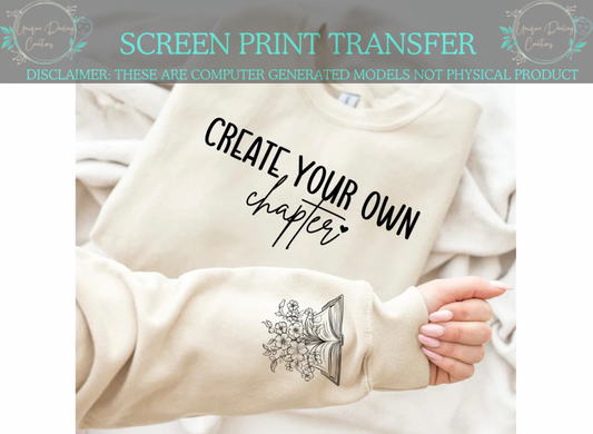 Single Color Screen Print Transfer - Create Your Own Chapter