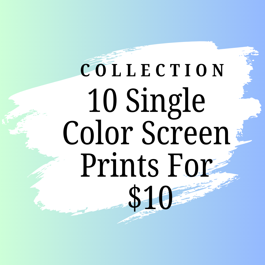 10 Screen Print Transfers For $10!