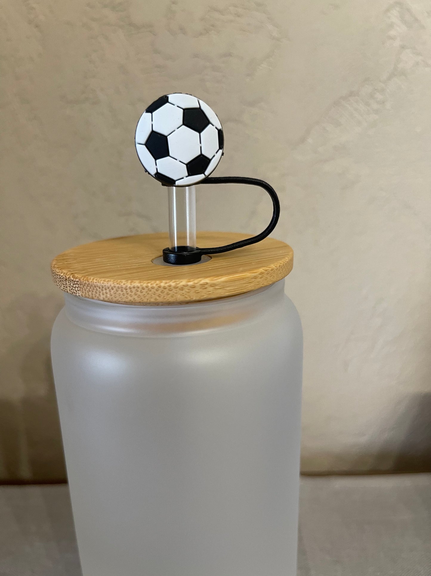 Soccer Ball Straw Topper