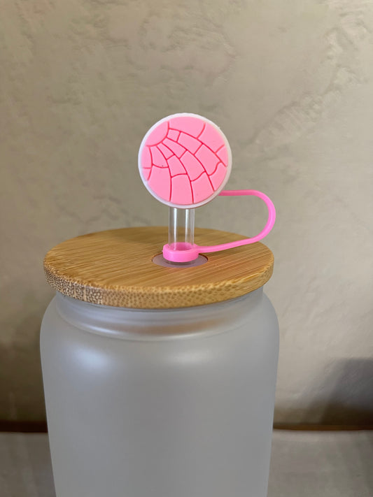 Pink Rise Straw Topper