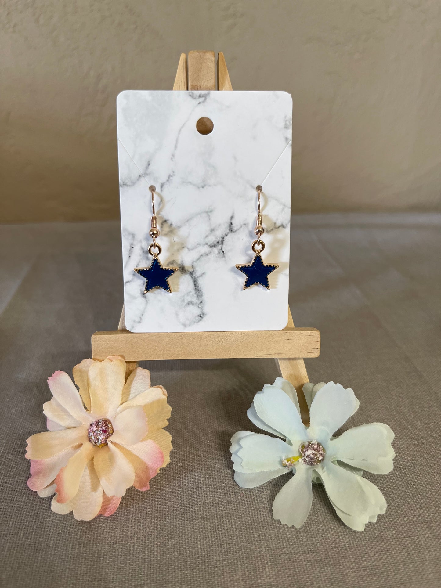 Blue Star Earrings