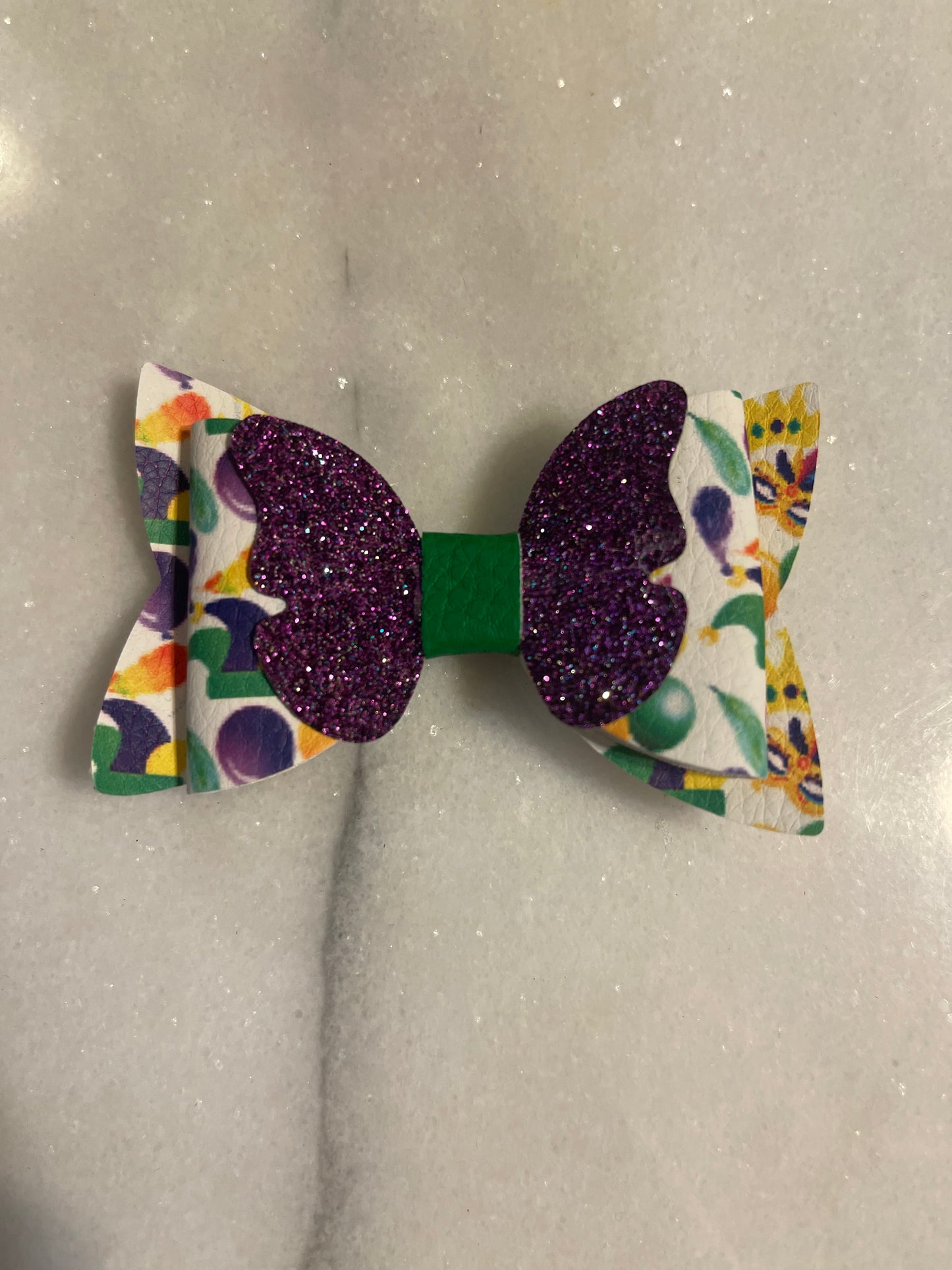 Mardi Gras Butterfly Bow