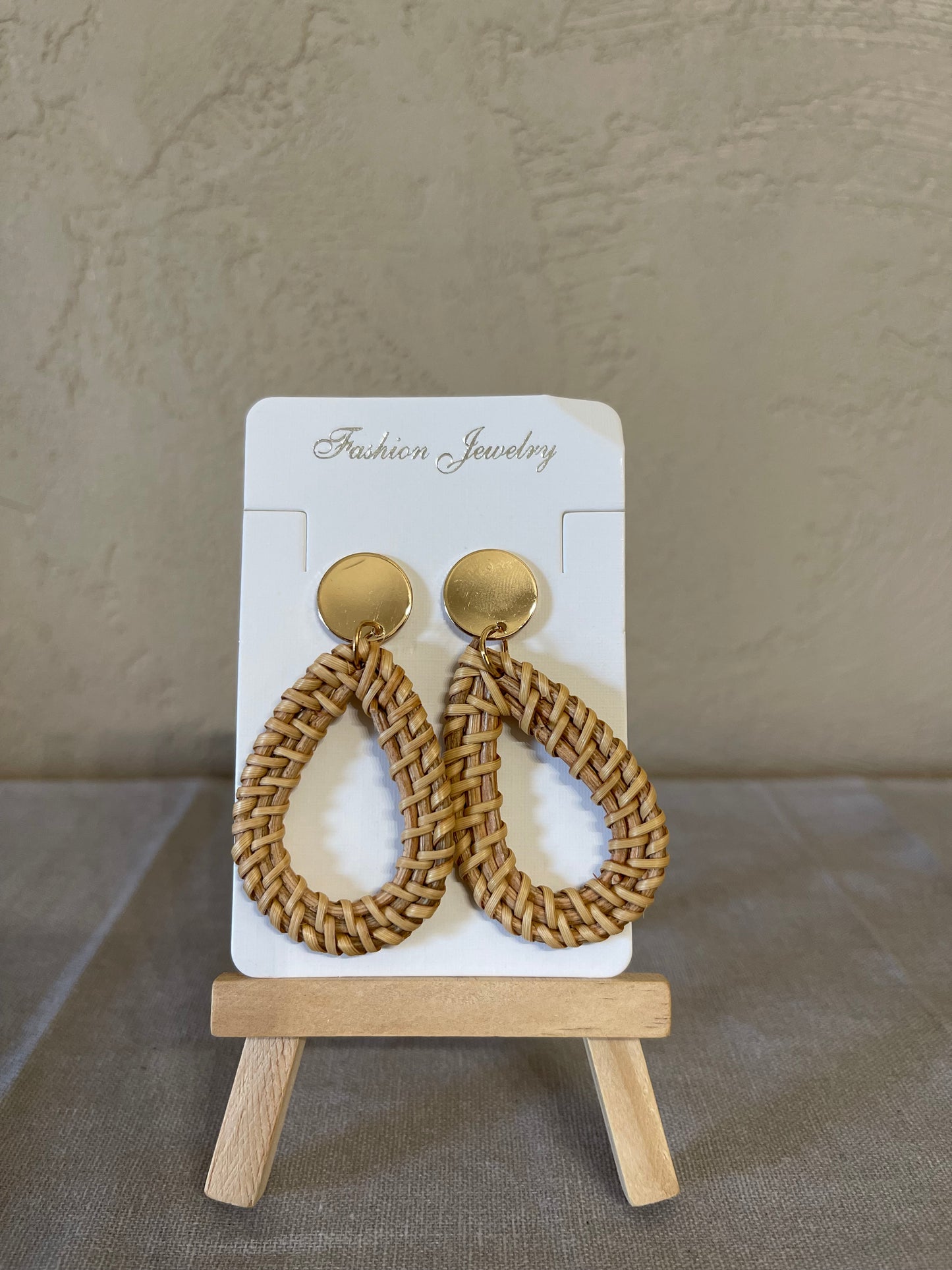 Brown Weaving Earrings